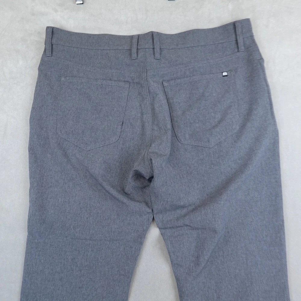 Travis Mathew Pants Mens Performance Golf Casual Gray 36x34 Open To Close - Picture 8 of 10